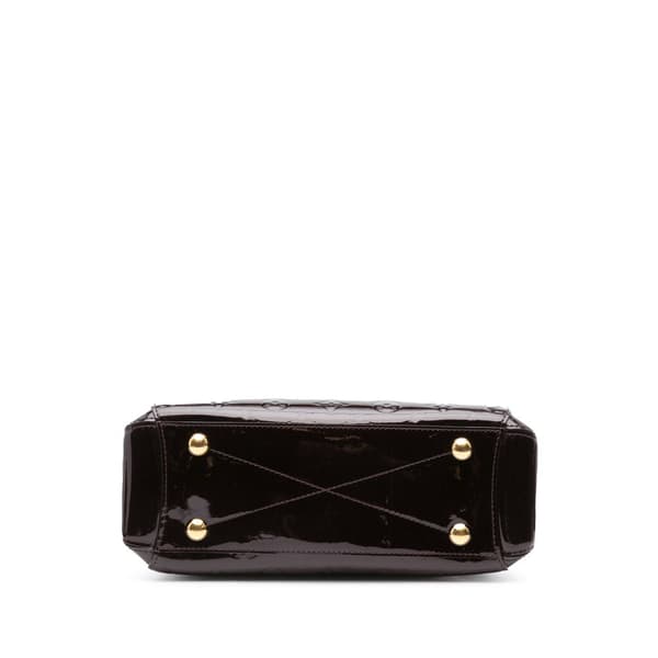 Pre-owned Louis Vuitton Monogram Vernis Montaigne BB Purple