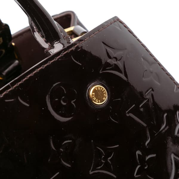 Pre-owned Louis Vuitton Monogram Vernis Montaigne BB Purple