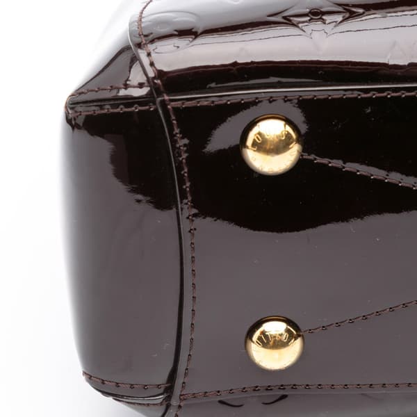 Pre-owned Louis Vuitton Monogram Vernis Montaigne BB Purple