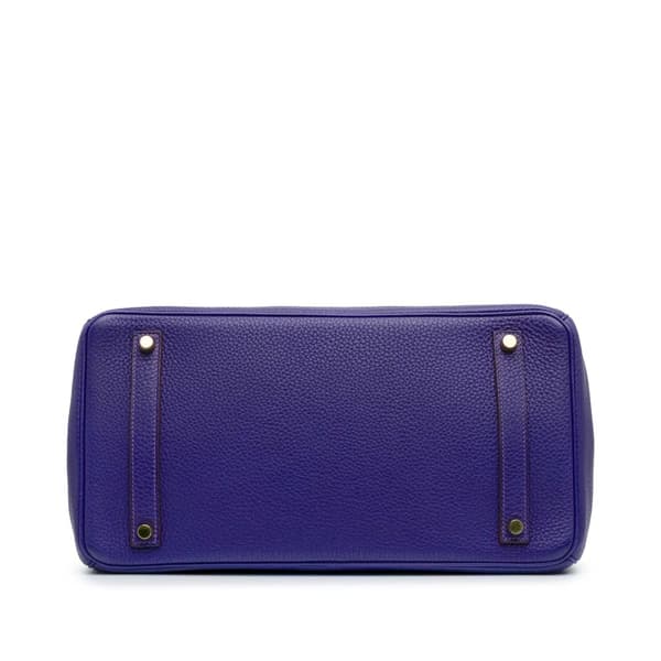Pre-owned Hermès Togo Birkin Retourne 35 Purple