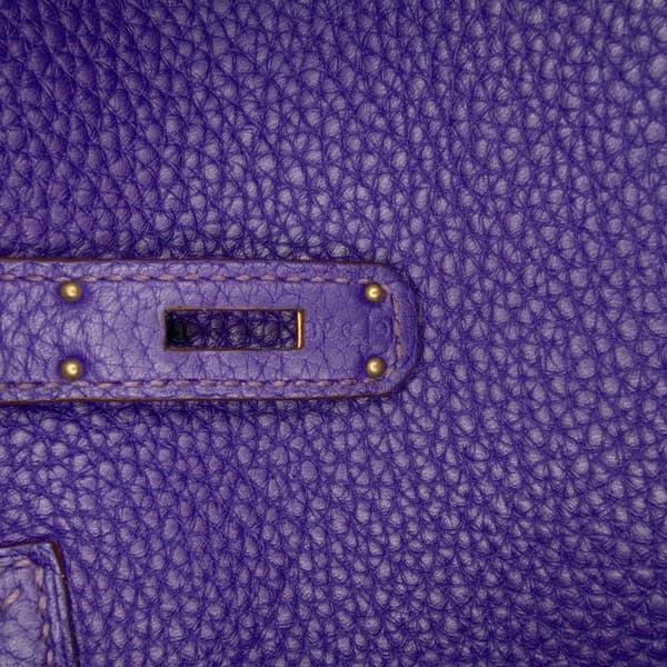 Pre-owned Hermès Togo Birkin Retourne 35 Purple
