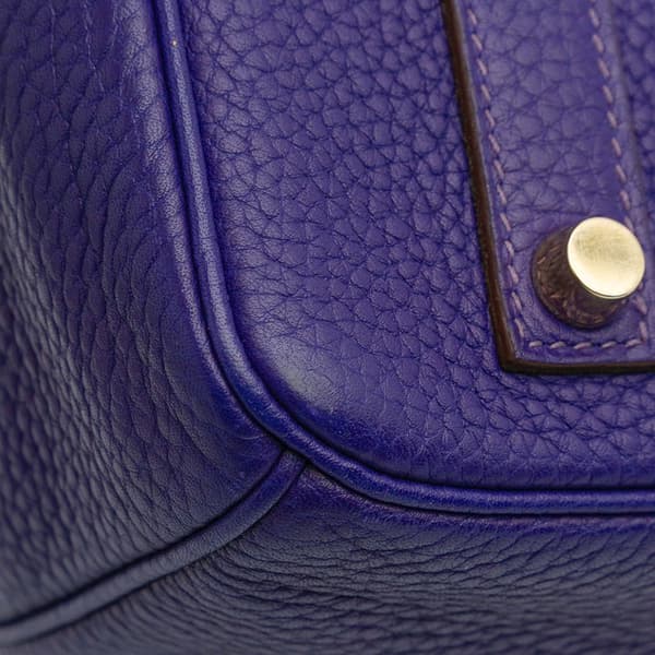 Pre-owned Hermès Togo Birkin Retourne 35 Purple