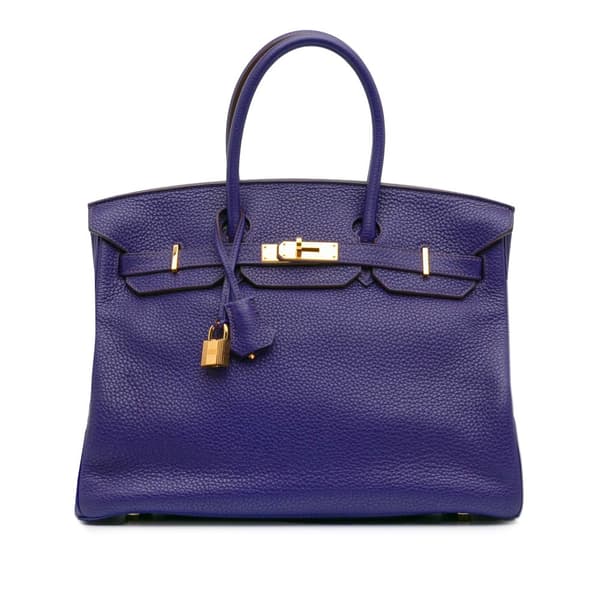 Pre-owned Hermès Togo Birkin Retourne 35 Purple