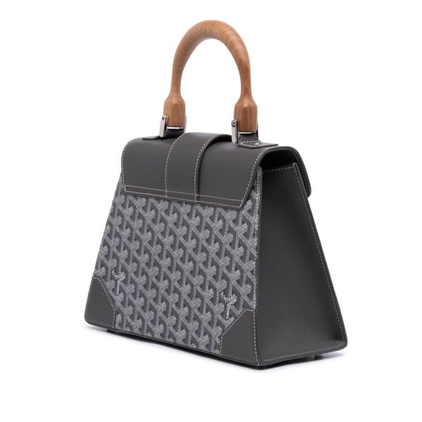 Pre-owned Goyard Goyardine Saigon Structured PM Gray