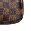 Miniatyrbilde 9 av 10: Pre-owned Louis Vuitton Damier Ebene Mini Pochette Accessoires Brown