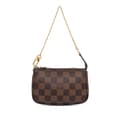 Miniatyrbilde 1 av 10: Pre-owned Louis Vuitton Damier Ebene Mini Pochette Accessoires Brown
