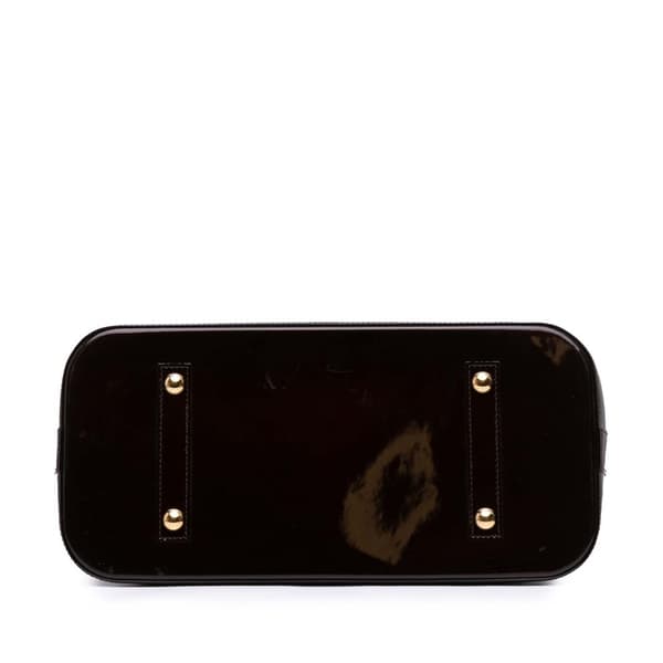 Pre-owned Louis Vuitton Monogram Vernis Alma GM Purple