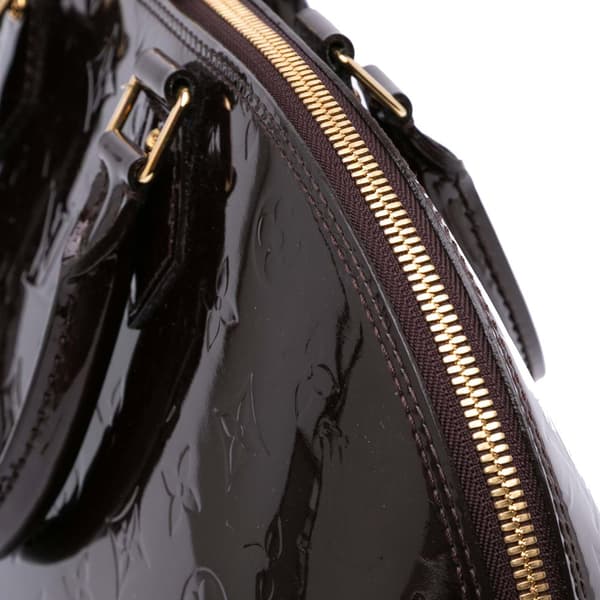 Pre-owned Louis Vuitton Monogram Vernis Alma GM Purple