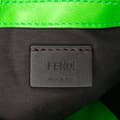 Miniatyrbilde 5 av 10: Pre-owned Fendi Mini Zucca Embossed Leather Baguette Satchel Green