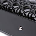 Miniatyrbild 9 av 10: Pre-owned Dior Large Patent Cannage Lady Dior Black