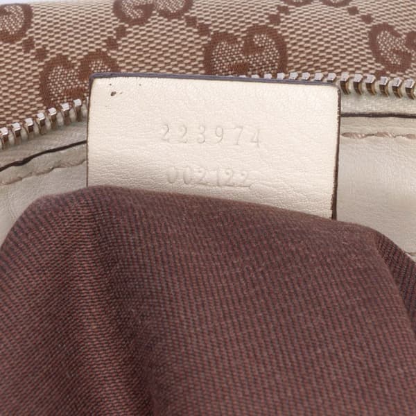 Pre-owned Gucci GG Canvas Sukey Satchel Brown