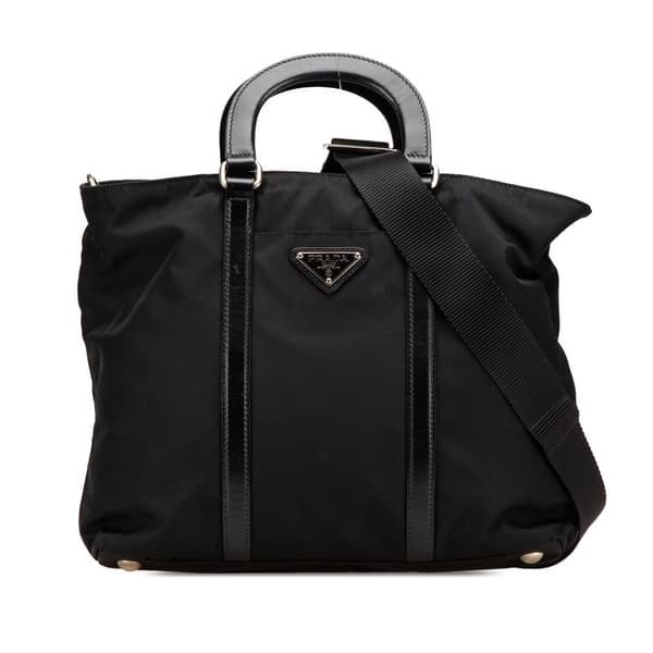 Pre-owned Prada Tessuto Satchel Black
