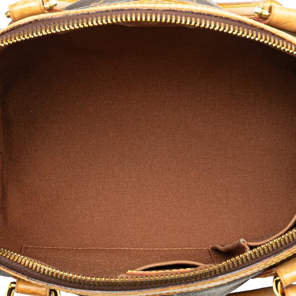 Pre-owned Louis Vuitton Monogram Tivoli PM Brown