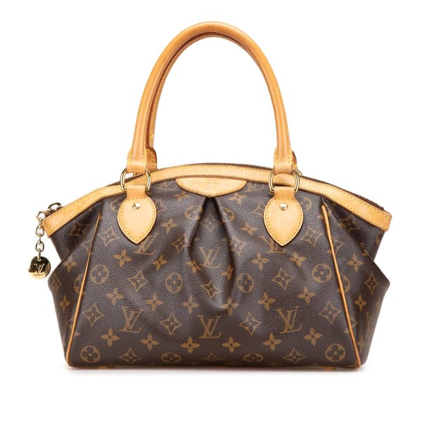 Pre-owned Louis Vuitton Monogram Tivoli PM Brown