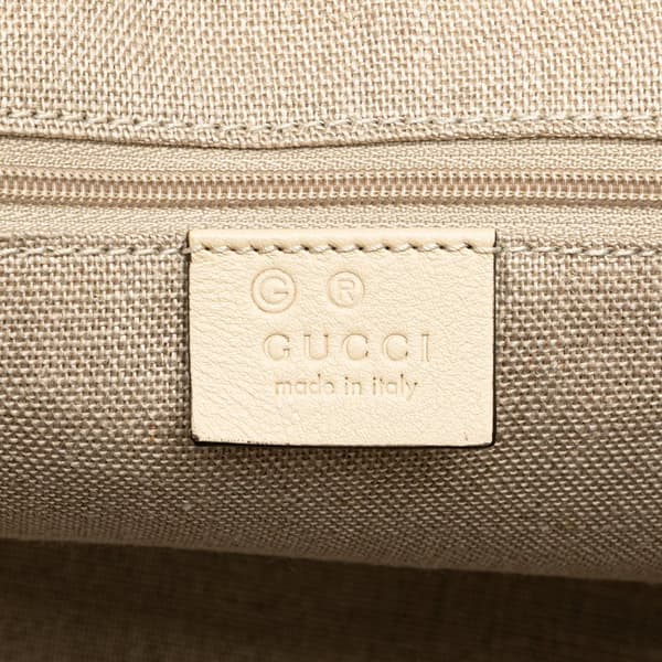 Pre-owned Gucci Small Microguccissima Joy Satchel White