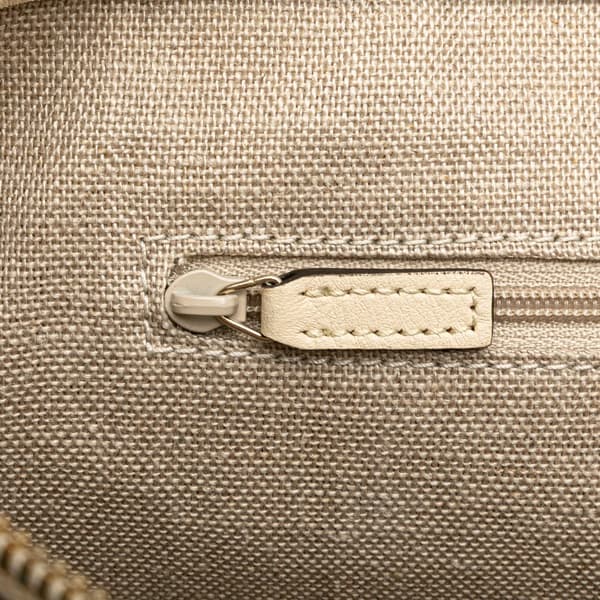 Pre-owned Gucci Small Microguccissima Joy Satchel White