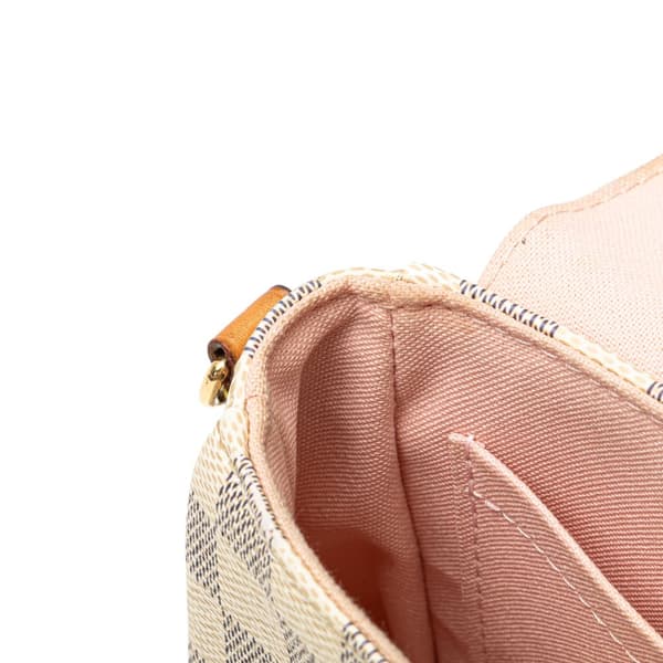 Pre-owned Louis Vuitton Damier Azur Croisette White