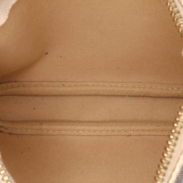 Pre-owned Louis Vuitton Damier Azur Mini Pochette Accessoires White
