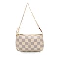 Miniatyrbild 1 av 8: Pre-owned Louis Vuitton Damier Azur Mini Pochette Accessoires White