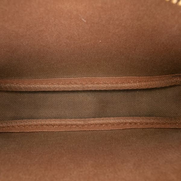 Pre-owned Louis Vuitton Monogram Mini Pochette Accessoires Brown