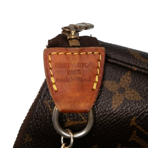 Pre-owned Louis Vuitton Monogram Mini Pochette Accessoires Brown