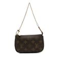 Miniatyrbilde 1 av 10: Pre-owned Louis Vuitton Monogram Mini Pochette Accessoires Brown