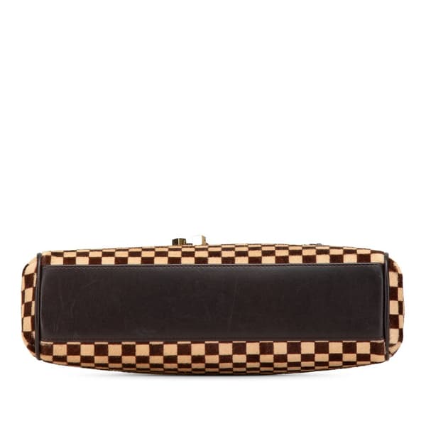 Pre-owned Louis Vuitton Damier Sauvage Lionne Brown