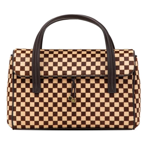 Pre-owned Louis Vuitton Damier Sauvage Lionne Brown
