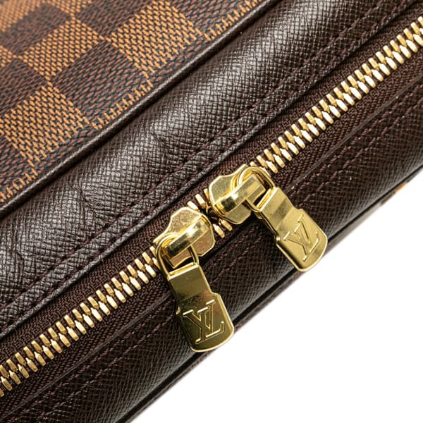 Pre-owned Louis Vuitton Damier Ebene Brera Brown