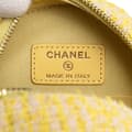Pikkukuva 5 / 10: Pre-owned Chanel Tweed 19 Round Clutch with Chain Yellow