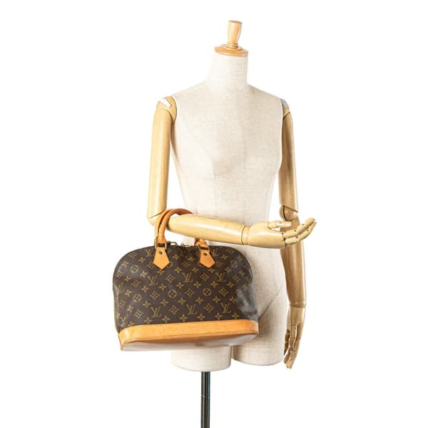 Pre-owned Louis Vuitton Monogram Alma PM Brown
