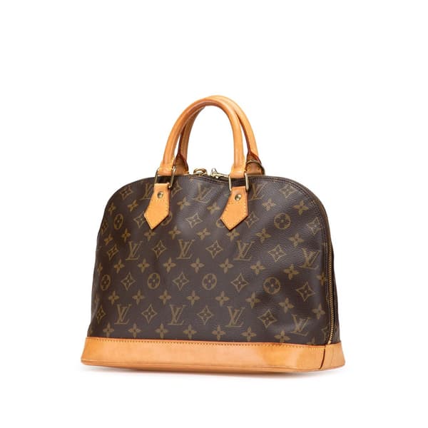 Pre-owned Louis Vuitton Monogram Alma PM Brown