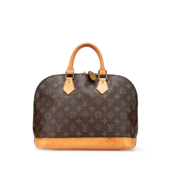 Pre-owned Louis Vuitton Monogram Alma PM Brown