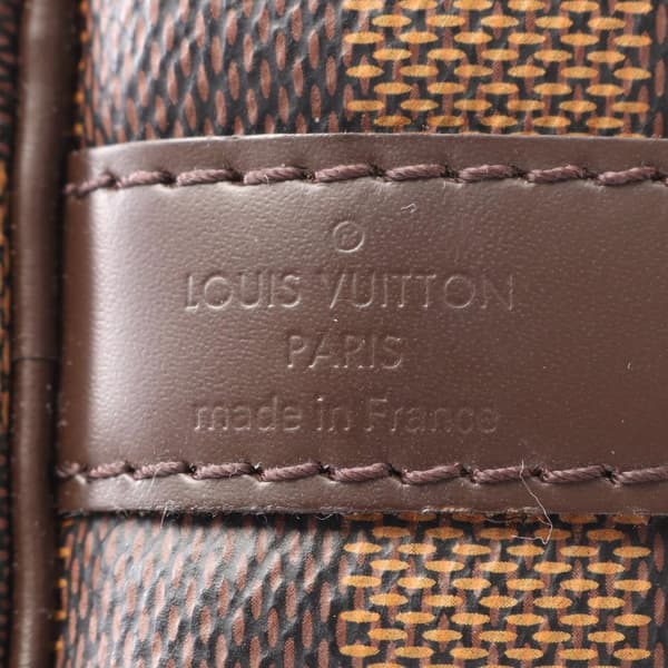 Pre-owned Louis Vuitton Damier Ebene Speedy Bandouliere 25 Brown