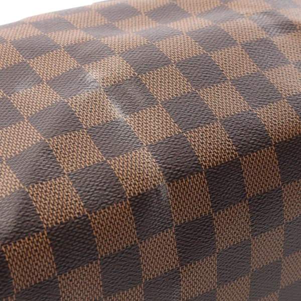 Pre-owned Louis Vuitton Damier Ebene Speedy Bandouliere 25 Brown
