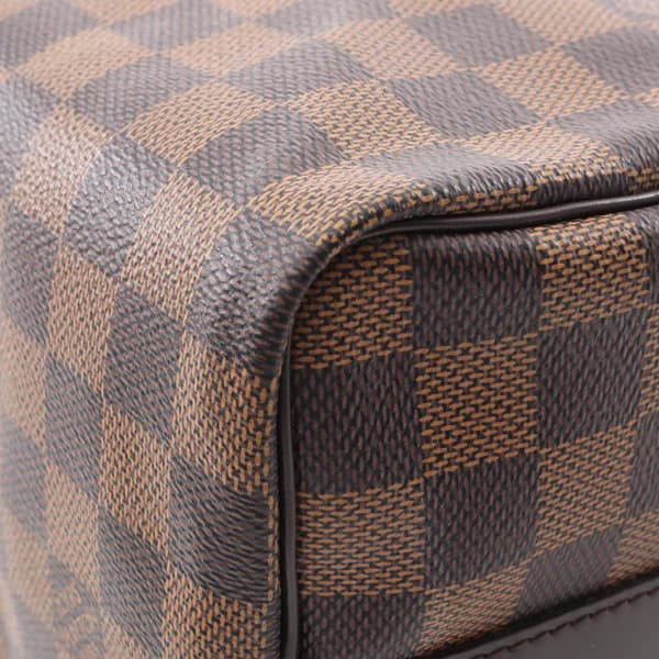 Pre-owned Louis Vuitton Damier Ebene Speedy Bandouliere 25 Brown