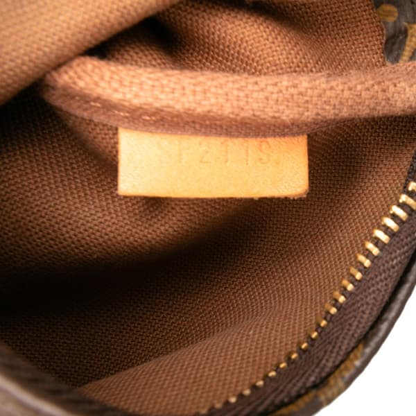 Pre-owned Louis Vuitton Monogram Mini Pochette Accessoires Brown