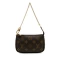 Miniatyrbilde 1 av 10: Pre-owned Louis Vuitton Monogram Mini Pochette Accessoires Brown