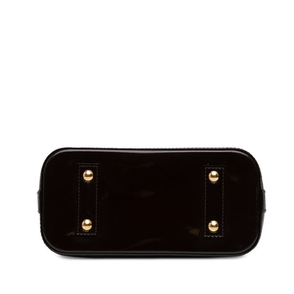 Pre-owned Louis Vuitton Monogram Vernis Alma BB Purple