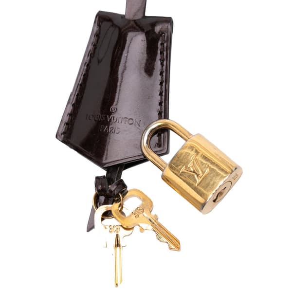 Pre-owned Louis Vuitton Monogram Vernis Alma BB Purple
