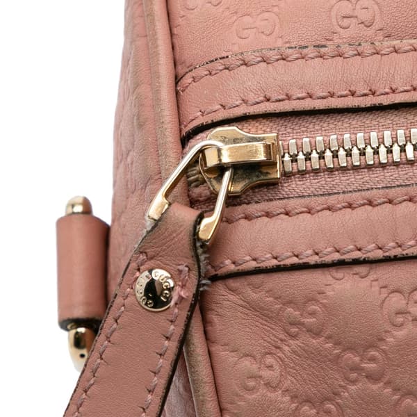 Pre-owned Gucci Medium Microguccissima Satchel Pink