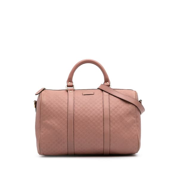 Pre-owned Gucci Medium Microguccissima Satchel Pink
