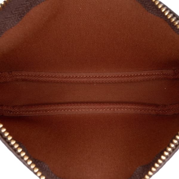 Pre-owned Louis Vuitton Monogram Mini Pochette Accessoires Brown