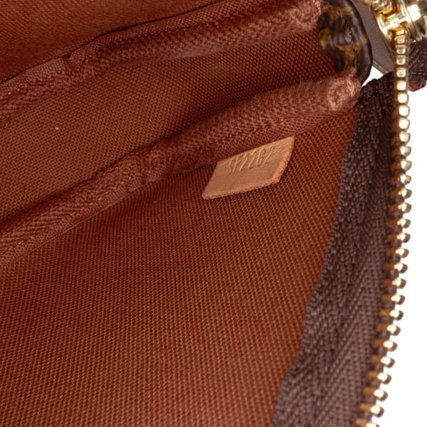 Pre-owned Louis Vuitton Monogram Mini Pochette Accessoires Brown