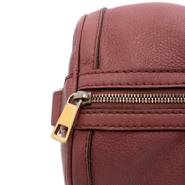 Pre-owned Gucci Calfskin Web Joy Boston Bag Pink