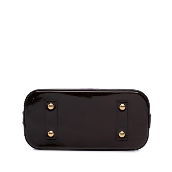 Pre-owned Louis Vuitton Monogram Vernis Alma BB Purple