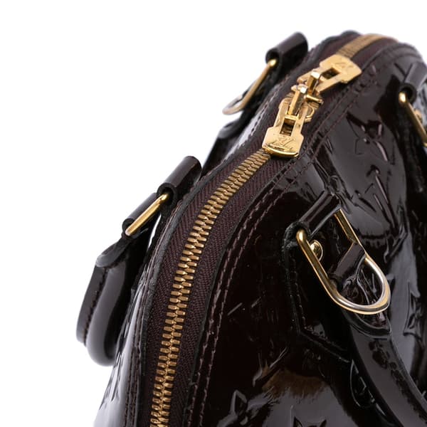 Pre-owned Louis Vuitton Monogram Vernis Alma BB Purple