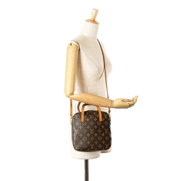 Pre-owned Louis Vuitton Monogram Spontini Brown