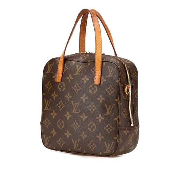 Pre-owned Louis Vuitton Monogram Spontini Brown