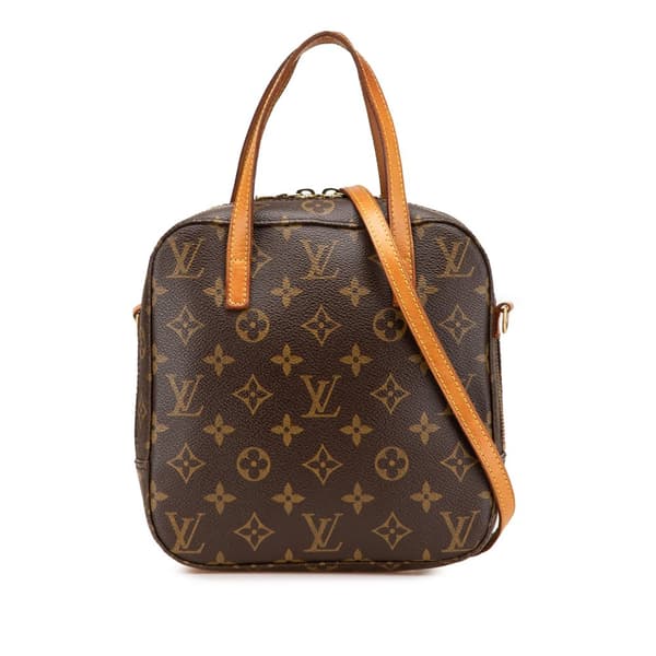 Pre-owned Louis Vuitton Monogram Spontini Brown